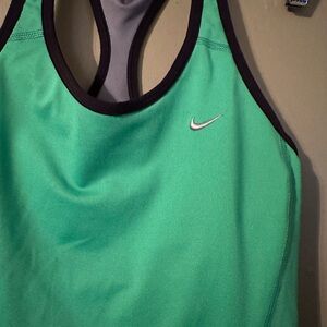 Nike Teal and Black Sports Tank